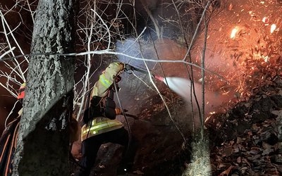 경북 영주서 공군 F-16C 전투기 추락…조종사 비상탈출