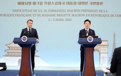 韓·佛, 22년 만에 관계 격상…李·마크롱 "중동 위기 공동 대응"