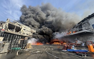 충북 음성 공장 화재, 대응 2단계 발령…