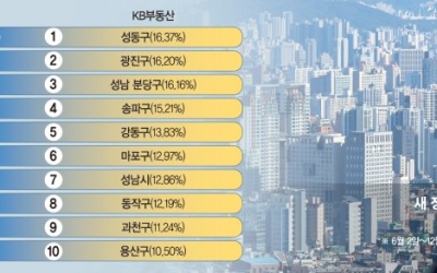 분당·성동 집값 16%↑… 새정부 반년, 강남 주변만 올랐다 [부동산 아토즈]