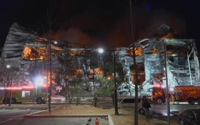 재생 충북 음성 공장 화재 '대응 2단계'…야간 진화 총력