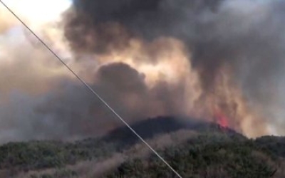 충남 예산 산불, 강풍에 불씨 되살아나…주민 긴급 대피