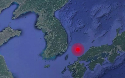 울산 동쪽 144km 해역서 규모 4.6 지진…
