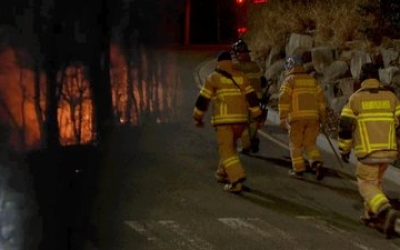 ‘도심형 산불’ 화들짝… 연기 7km 퍼져