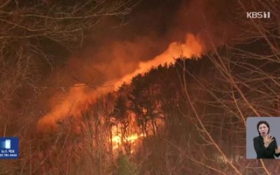 충남 예산 산불 재발화…대응1단계·주민 대피령 발령