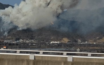 [속보] 경남 밀양시 삼랑진읍 산불…산림청 ‘산불 1단계’ 발령