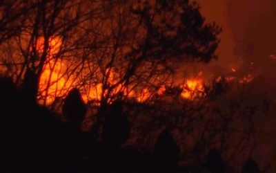 경남 밀양 산불…확산 우려 ‘대응 1단계’