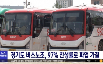 경기도 버스노조, 97% 찬성율로 파업 가결