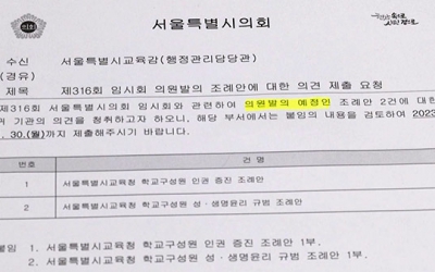 서울시의회, '혼전 순결·성별 불변' 조례안 논란‥