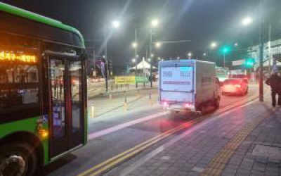 인천 계양역 버스 차선 무단 주정차 막는다