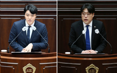 박형준 시정 평가 토론회 후폭풍… 여야 청년시의원 ‘장외 설전’