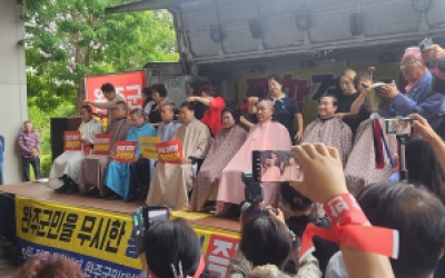 “통합? 어림없다!” 완주군의회 의원 10명 삭발 강행