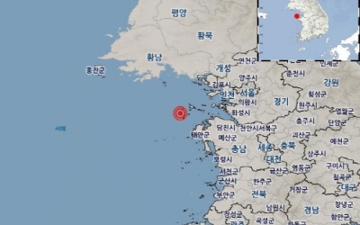 충남 태안 북서쪽 바다서 규모 3.7 지진…