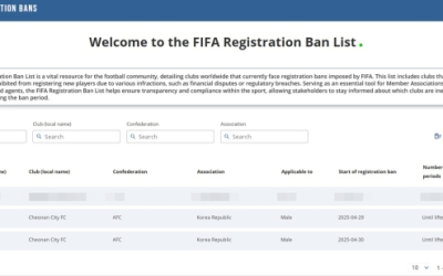 FIFA ‘선수 등록 금지’ 징계 받은 천안시티FC … “사실 확인 중”