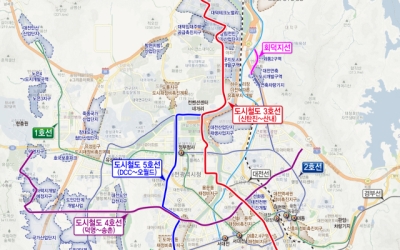 동서남북 연결하는 대전 도시철도 3·4·5호선 노선 공개