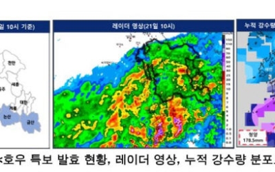 장맛비에 대전·세종·충남에 비 피해신고 132건…오후까지 호우 주의