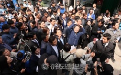 이재명 접경지역부터 동해안벨트까지…1박2일 강원 11개 시·군 구석구석 훑어