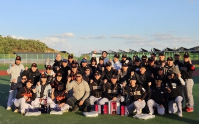 강원도교육청 야구단 펠콘스, 제12회 동해무릉기 강원도공무원 야구대회 우승 - 강원도민일보