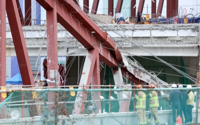 광주대표도서관 붕괴 사고 매몰자 추가 수습…사망 3명·실종 1명