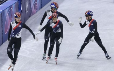 쇼트트랙 男 계주 5000m 1위로 결승행