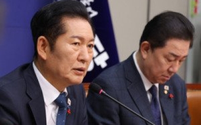 정청래, 경기도지사 경선 후보 3인과 회동…본경선 기간 ‘원팀 메시지’